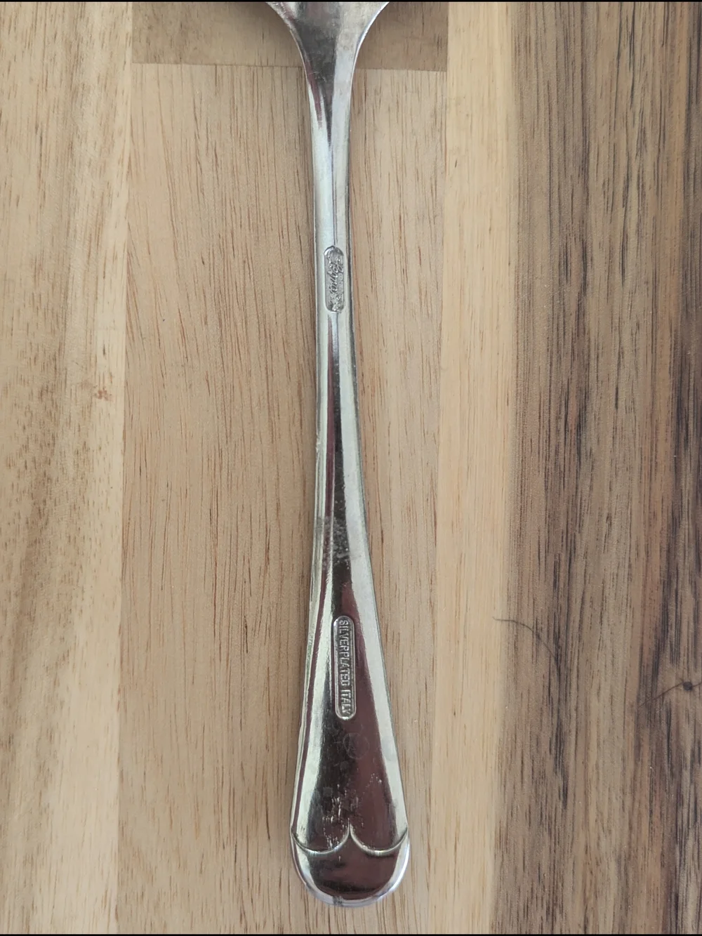 Italian Silverplated Pierced Tomato Spoon Server Ornate Floral